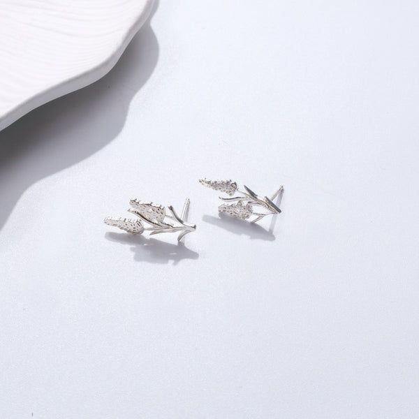 Silver leaf jewelry