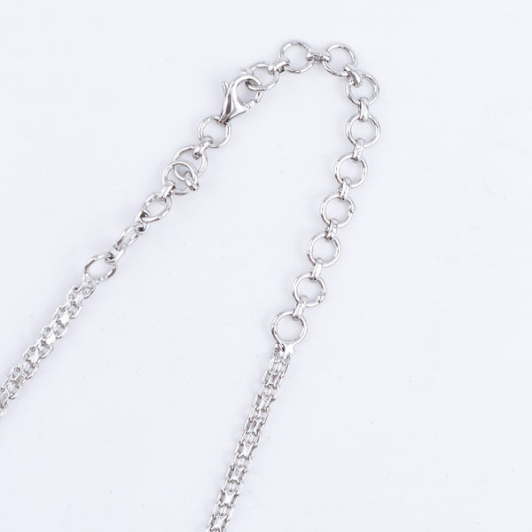 Silver CZ Necklace and Earring Set