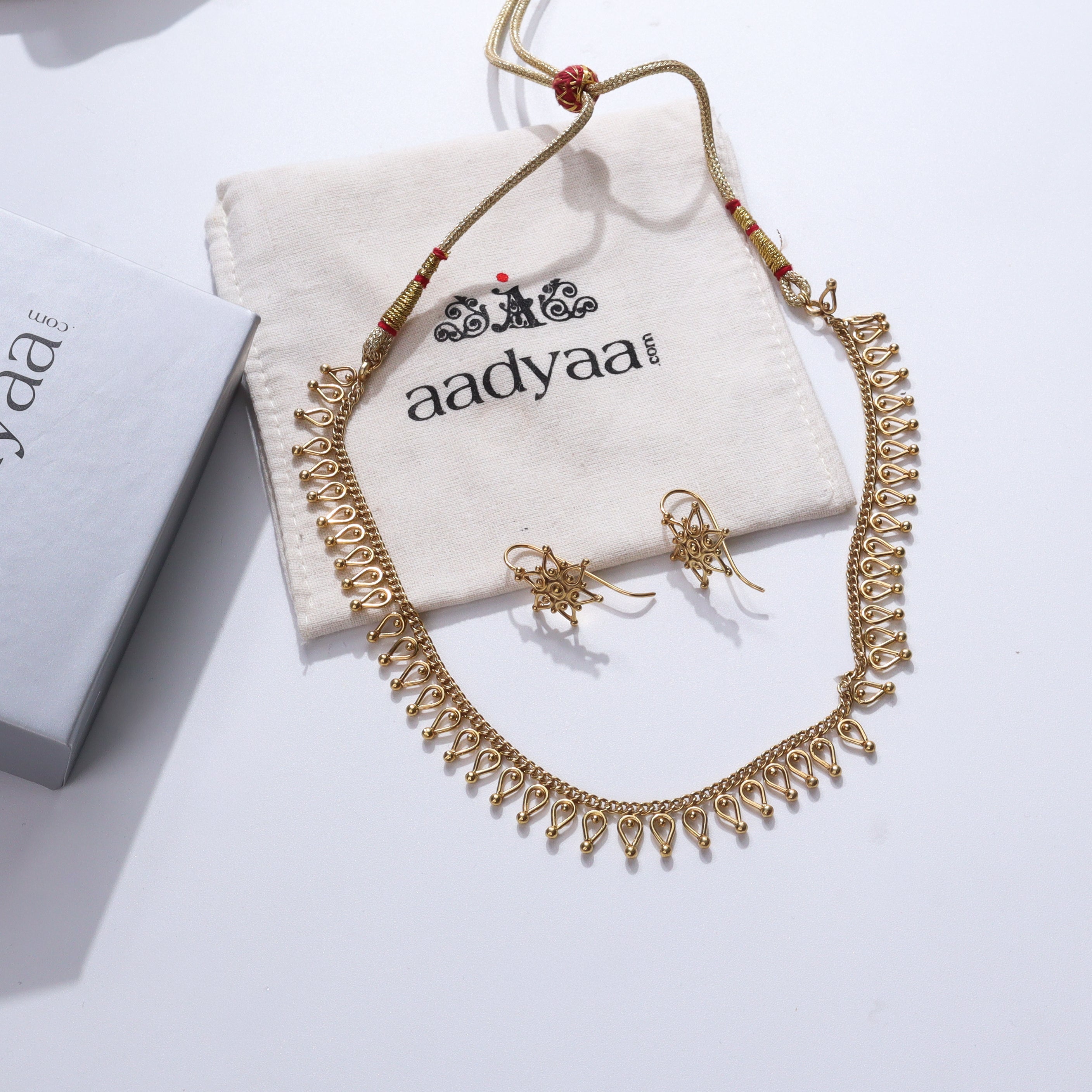 Delicate Drops Set |  92.5 Silver | 22K Gold Plated