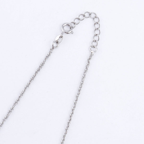 Silver CZ Pendant and Earring Set chain
