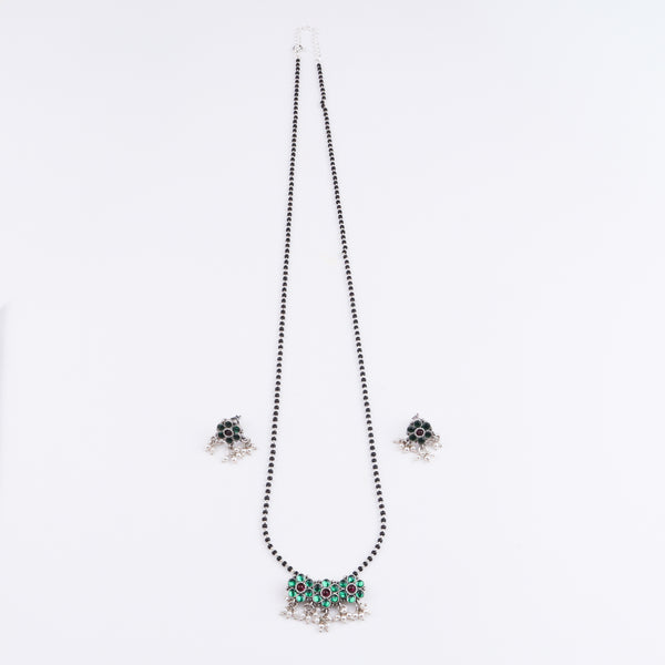 Bageecha Green kudi mangalsutra set