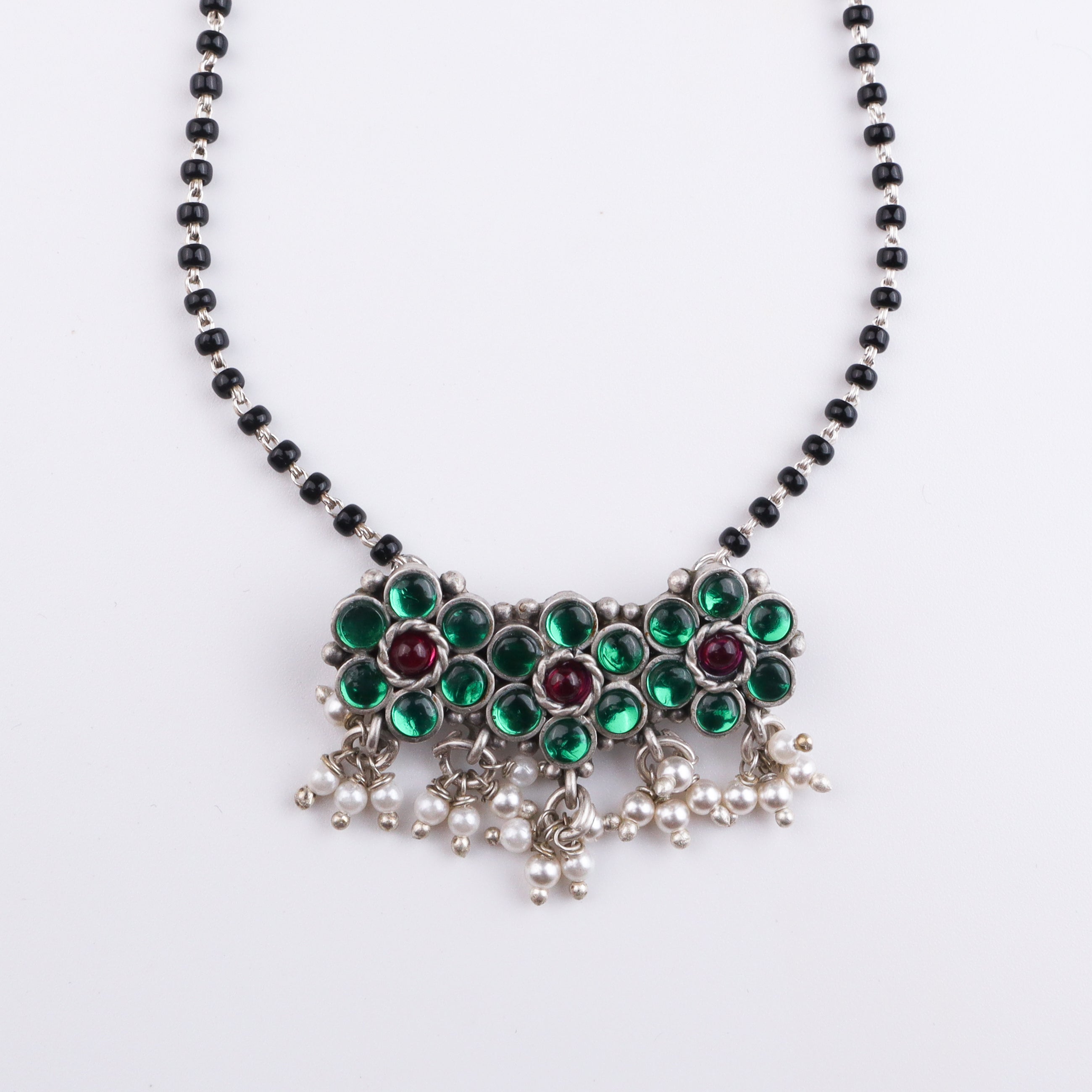 Bageecha Green kudi mangalsutra set