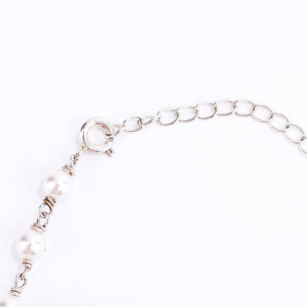 wear handmade kudi abstract necklace with pearls for styling