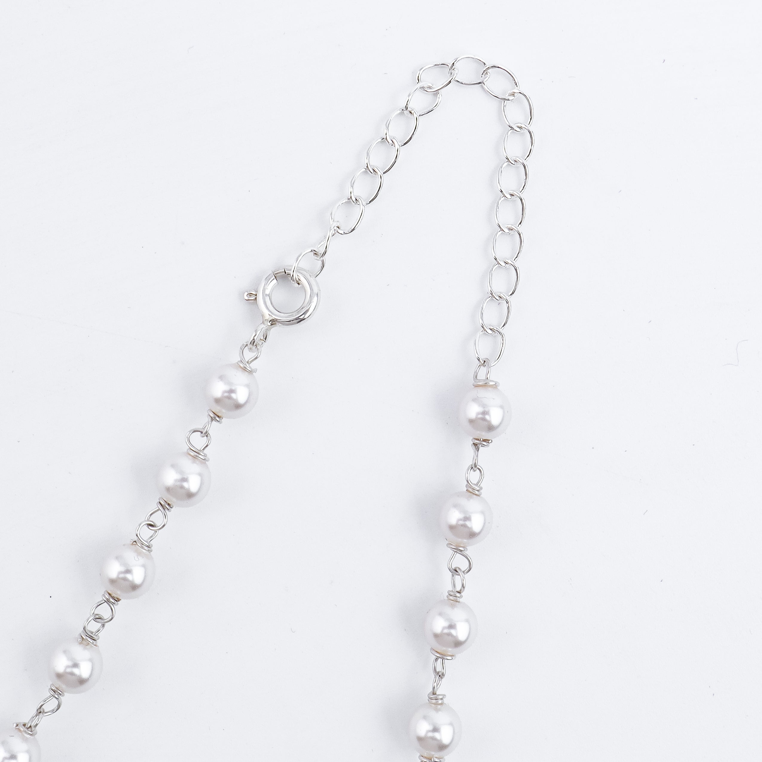 Pearl Ganthan Necklace with Semiprecious Stones