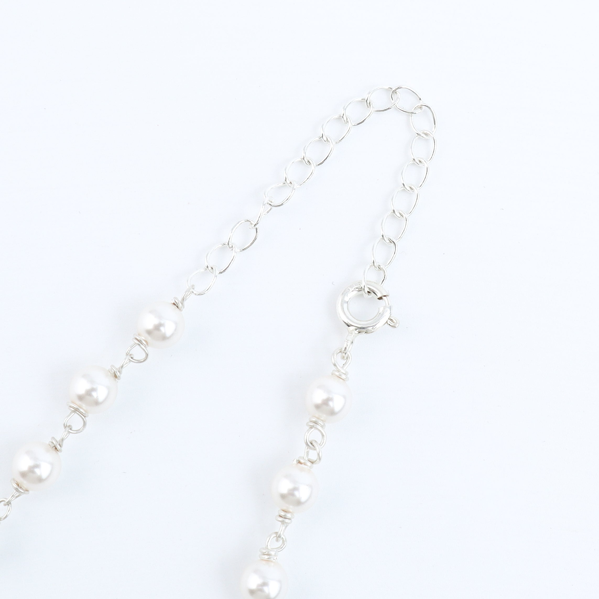 Pearl Ganthan Necklace with Gold Plated Silver Beads