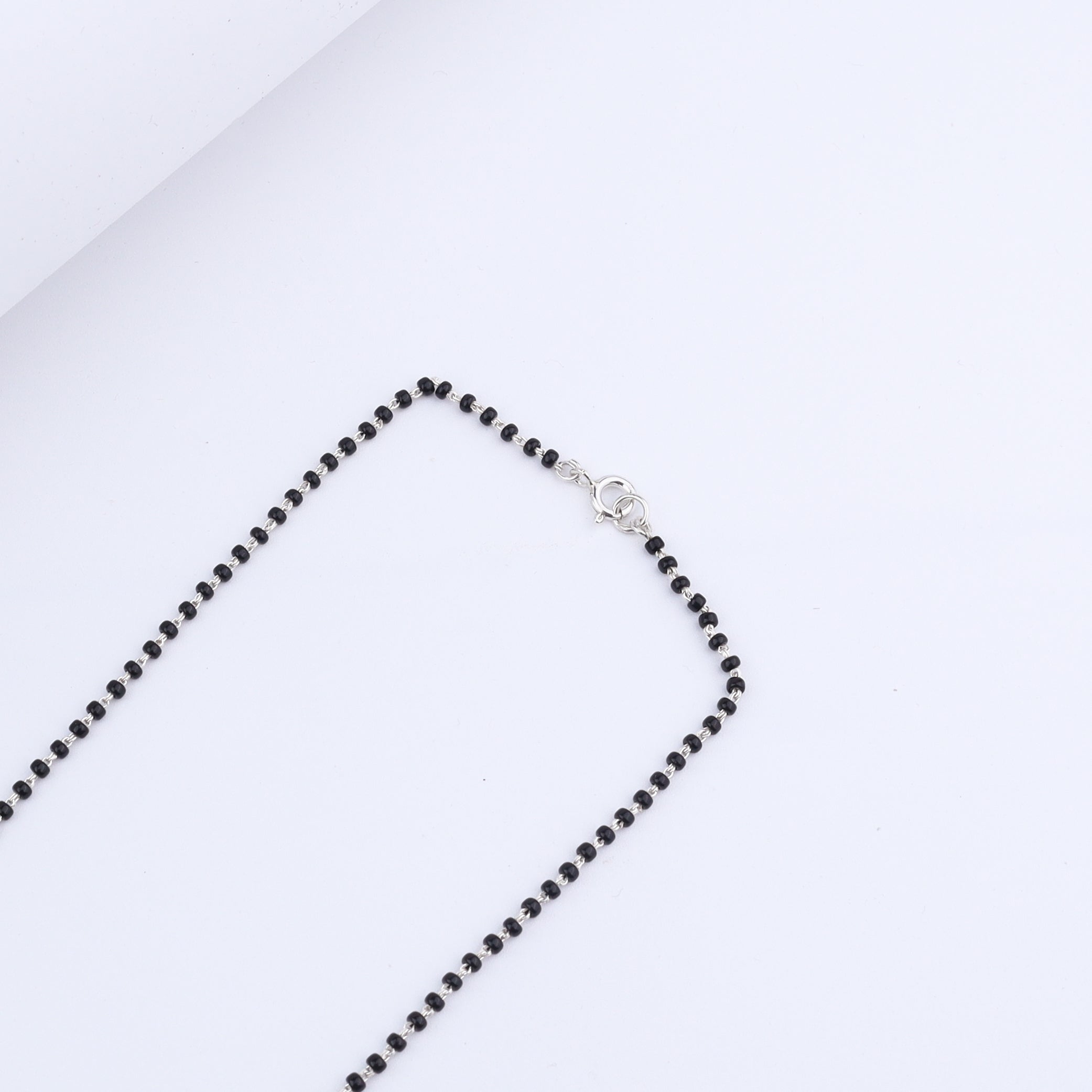 Handmade Silver Saaj Motif Mangalsutra: ताईत (Taait)