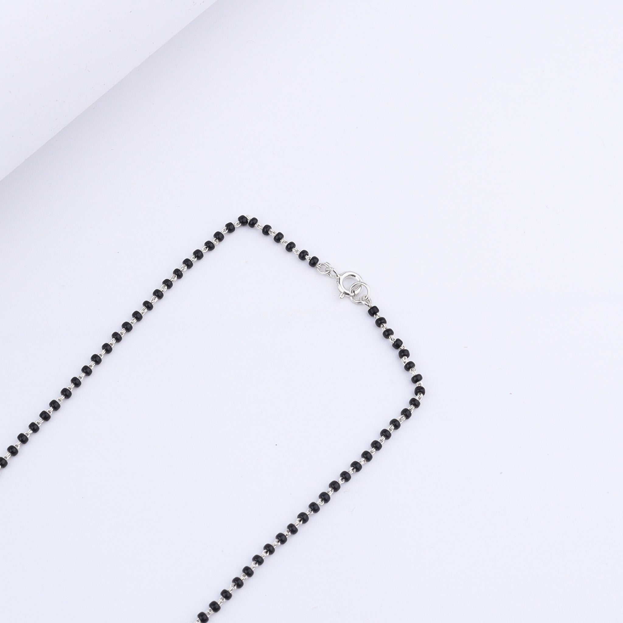 Handmade Silver Saaj Motif Mangalsutra: ताईत (Taait)