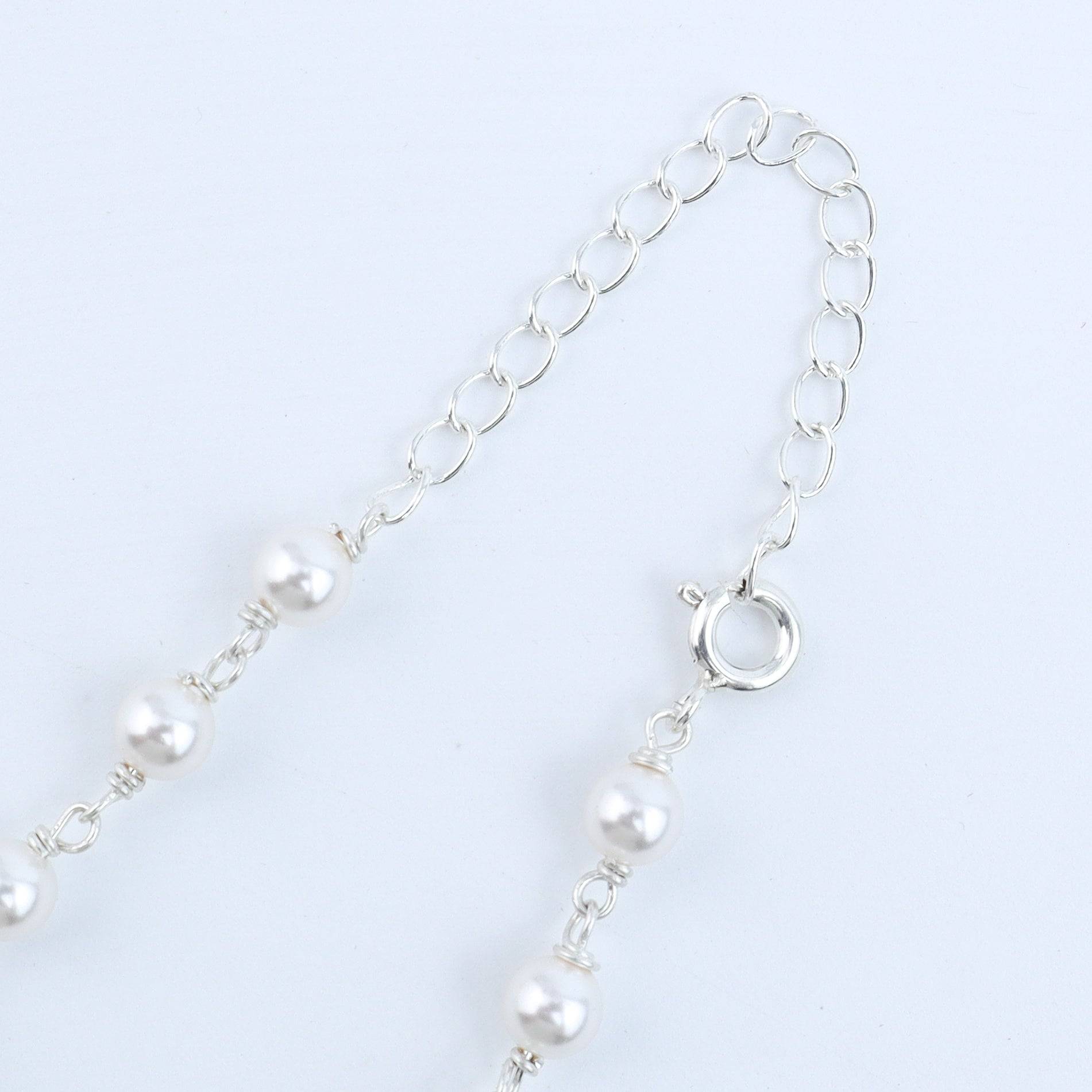 Pearl Ganthan Necklace with Semiprecious Stones