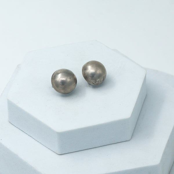 The Big Dome Earrings - Handmade Silver Jewelry