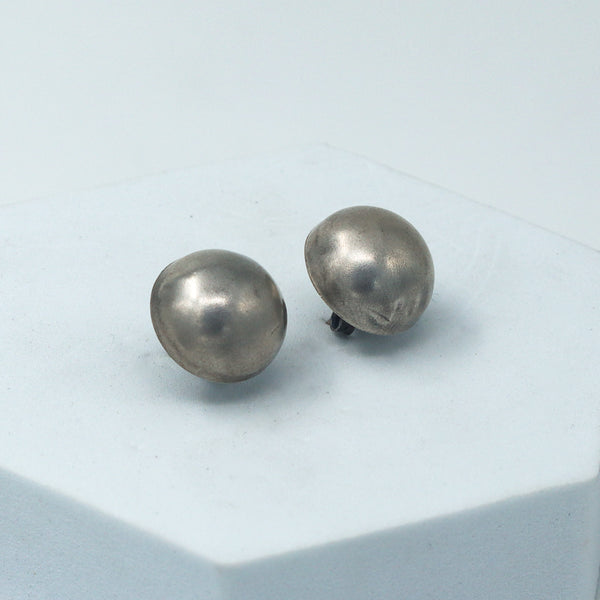 The Big Dome Earrings - Handmade Silver Jewelry
