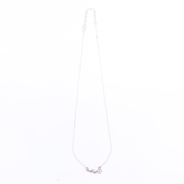 wear silver necklace with mother pendant for everyday styling