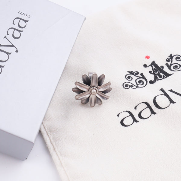 Oxidised Soorajmukhi Earcuff