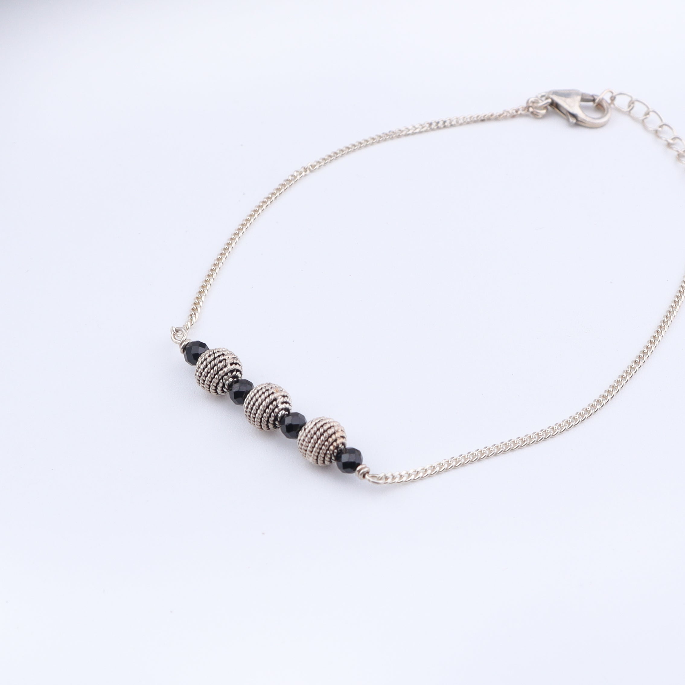 Silver Bead Mangalsutra Bracelet