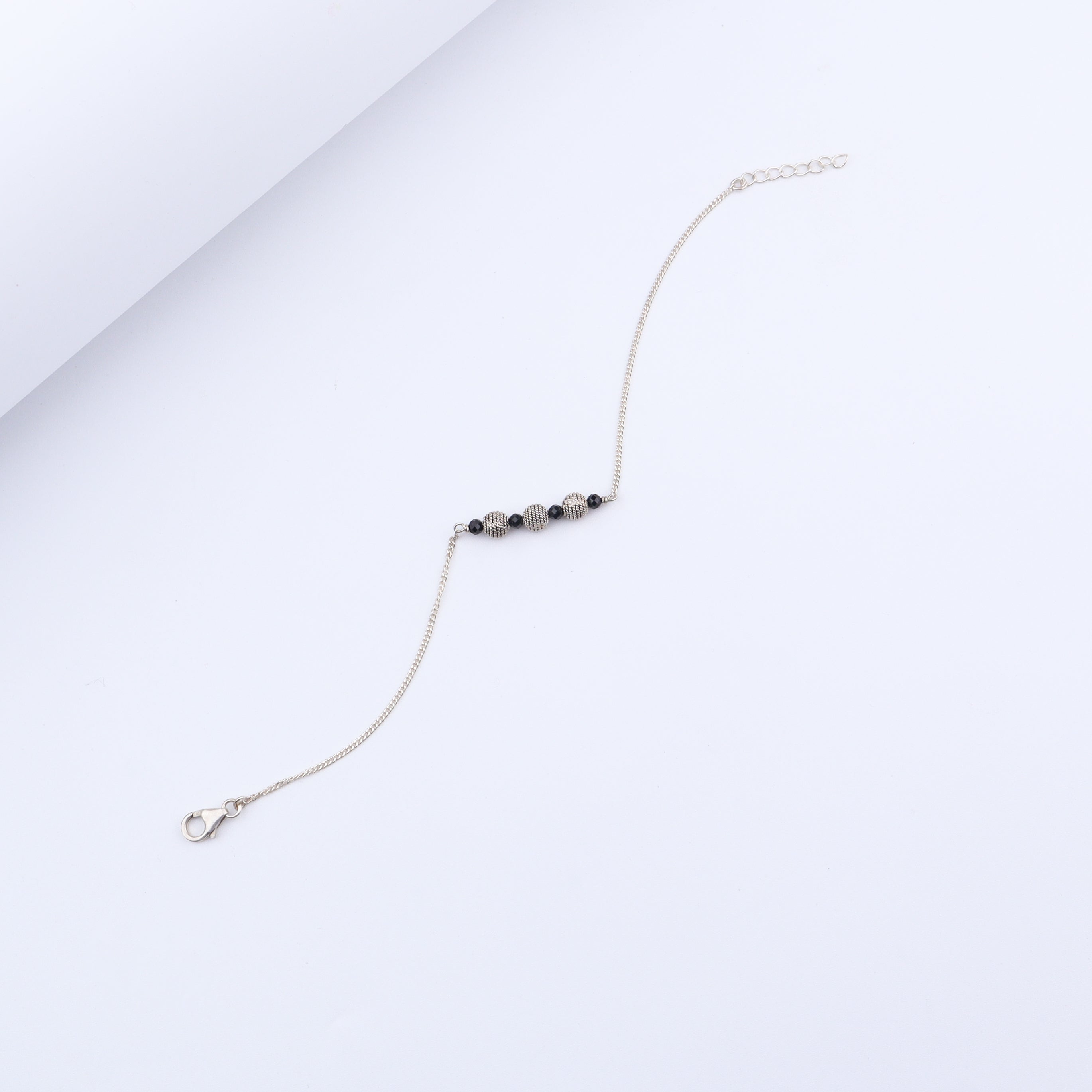 Silver Bead Mangalsutra Bracelet