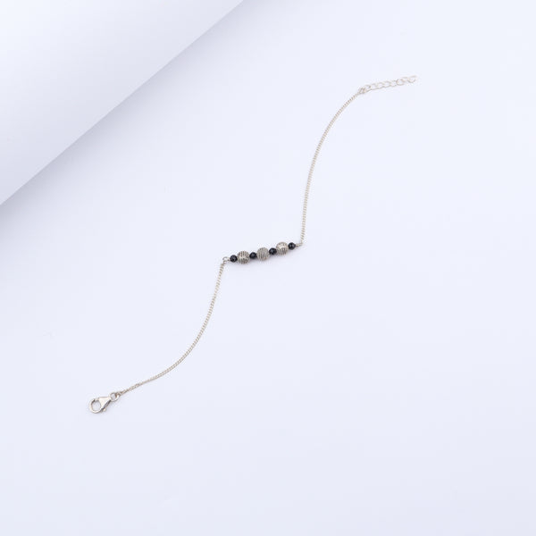 Silver Bead Mangalsutra Bracelet