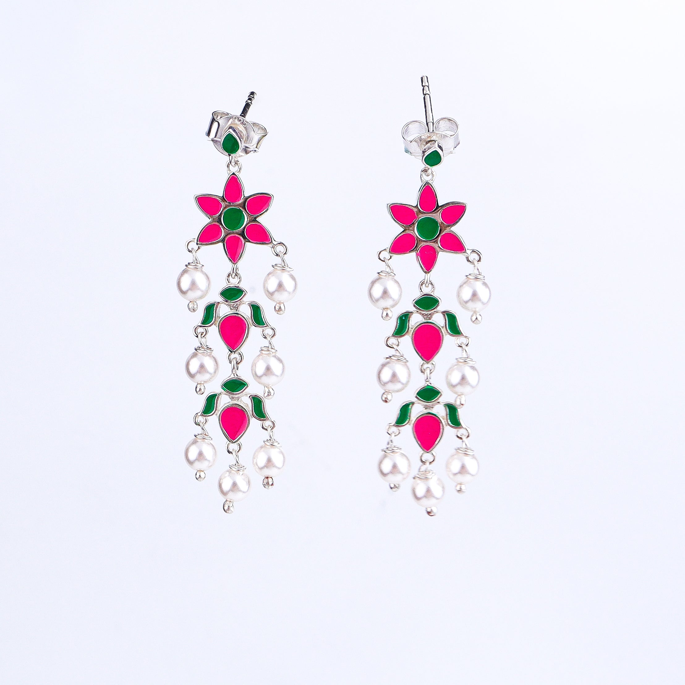 Petal Fall Meena Earring