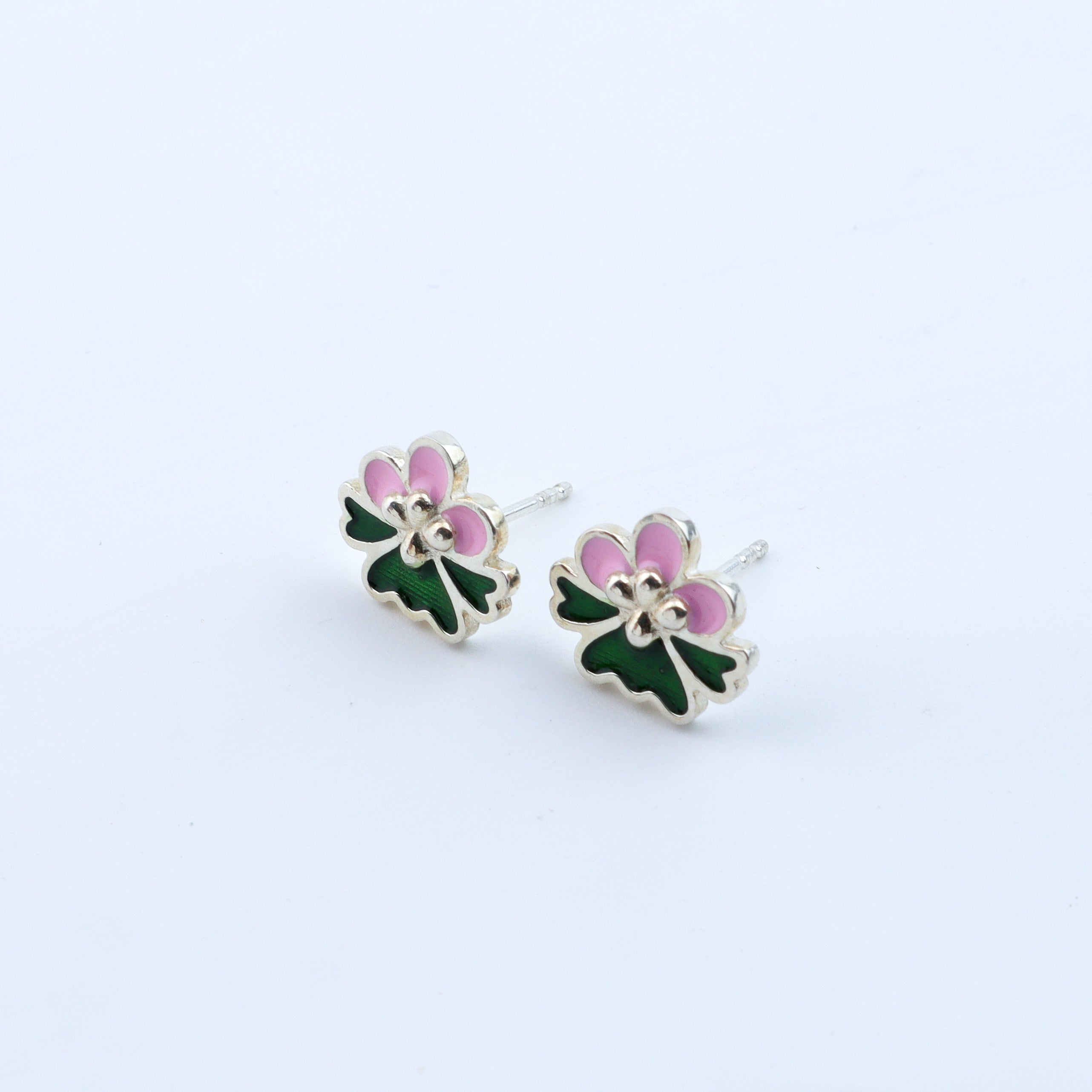 Enamel Flower Earring