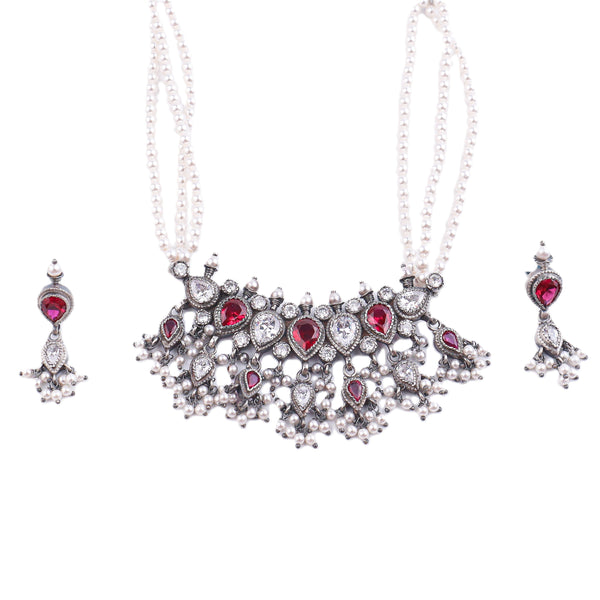 Mithila’s Favourite Tanmani Set with Pearls