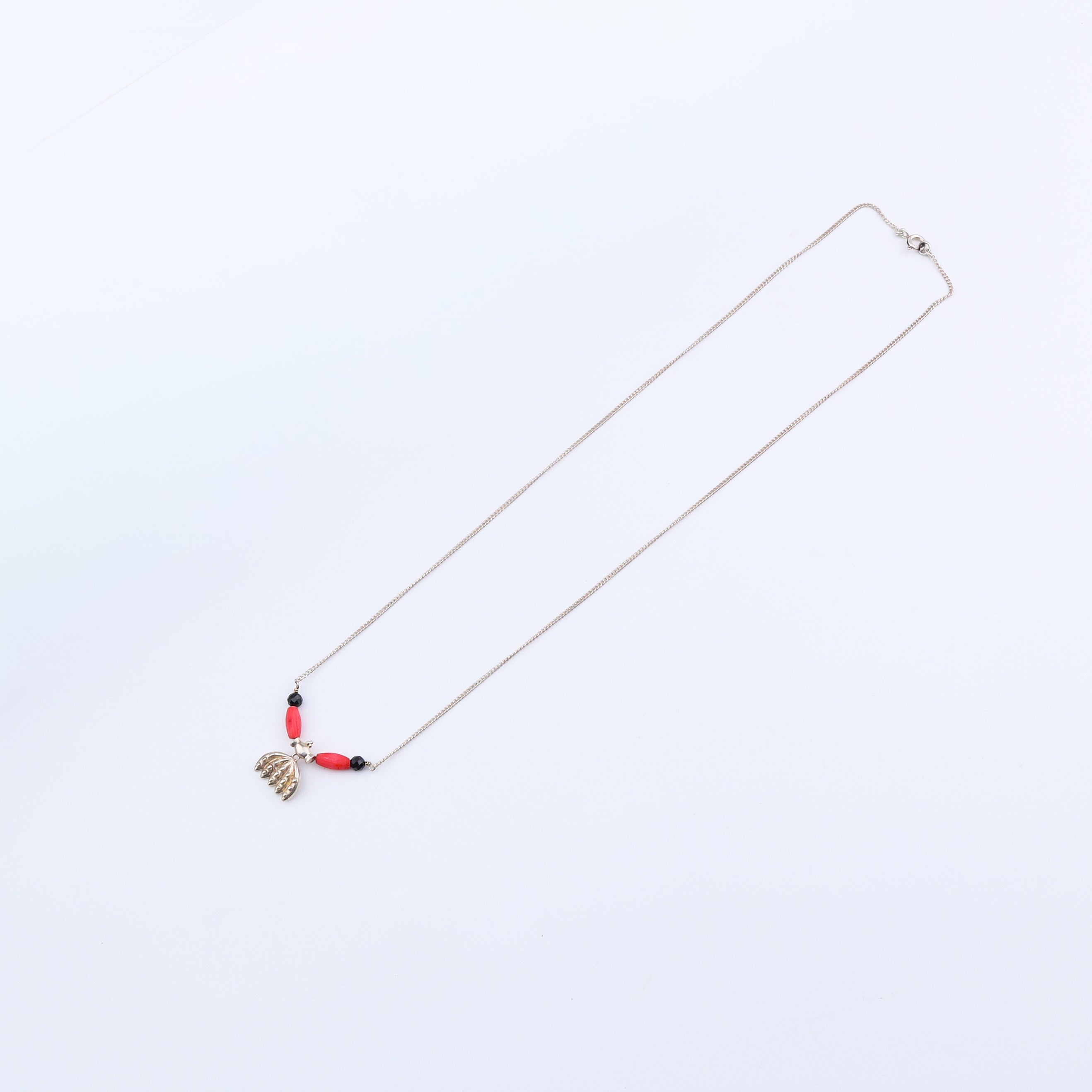 Handmade Silver Saaj Motif Mangalsutra : केळी (Keli)