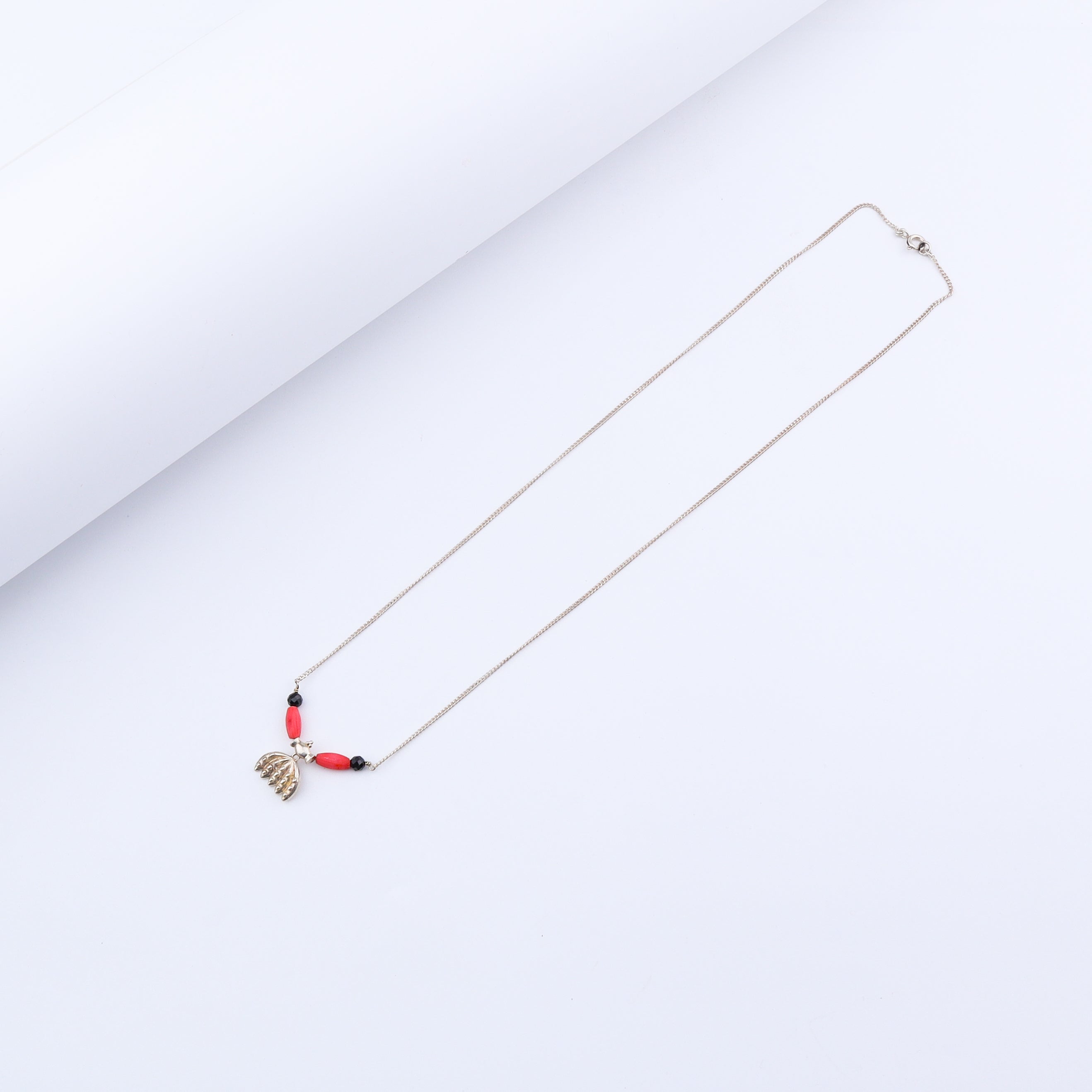 Handmade Silver Saaj Motif Mangalsutra : केळी (Keli)