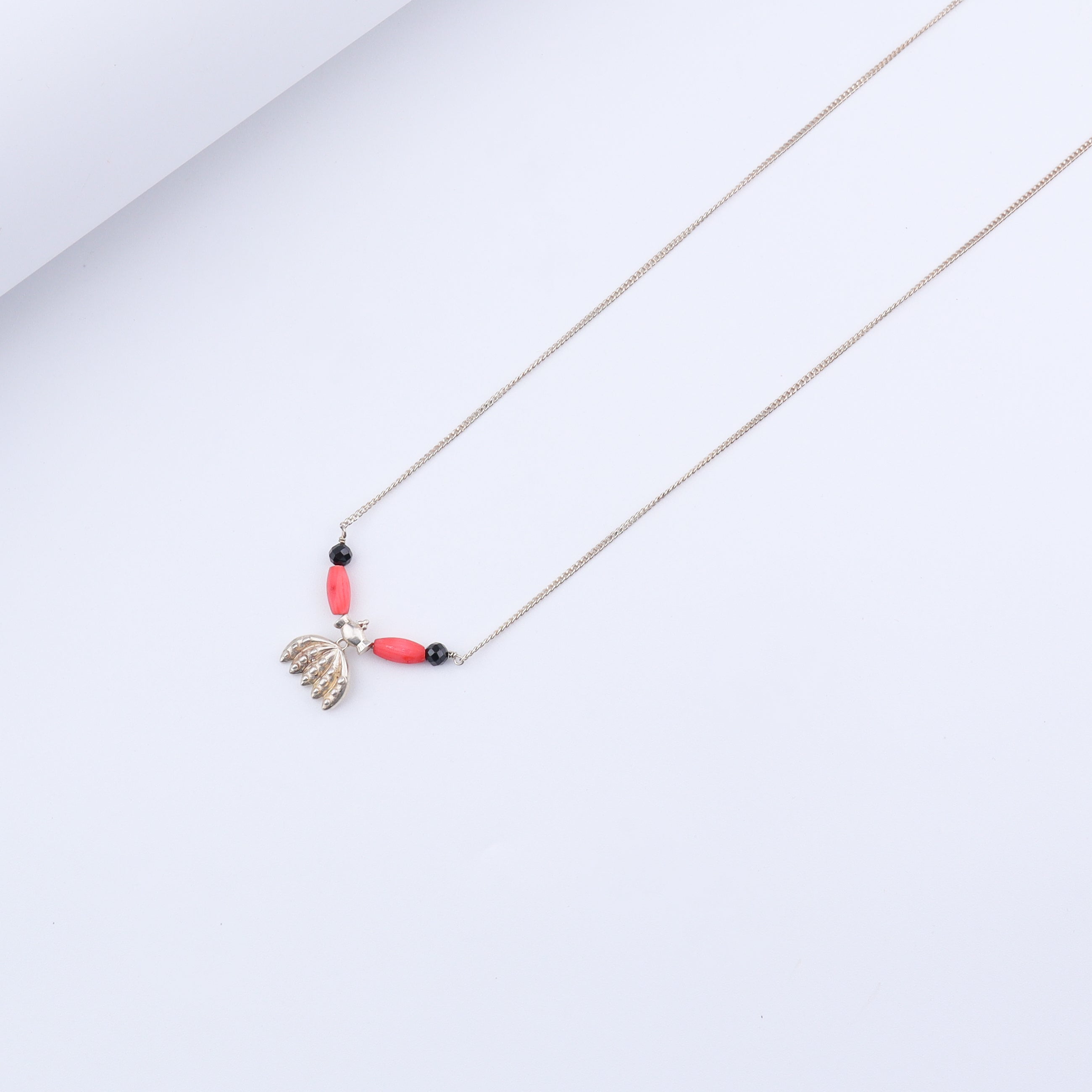 Handmade Silver Saaj Motif Mangalsutra : केळी (Keli)