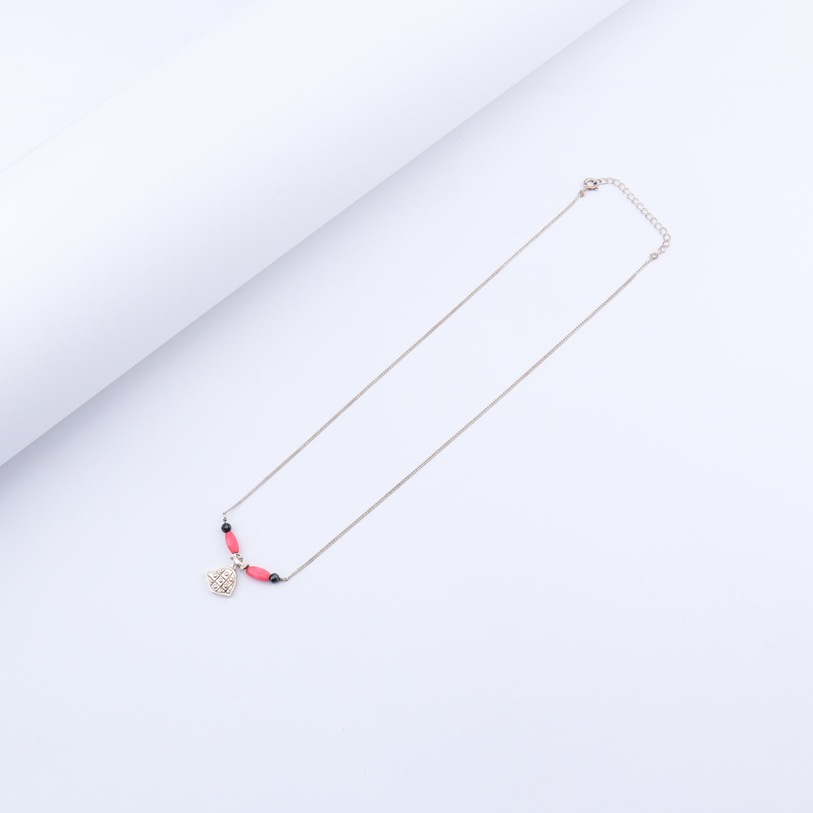 Handmade Silver Saaj Motif Mangalsutra : आंबा (Aambaa)