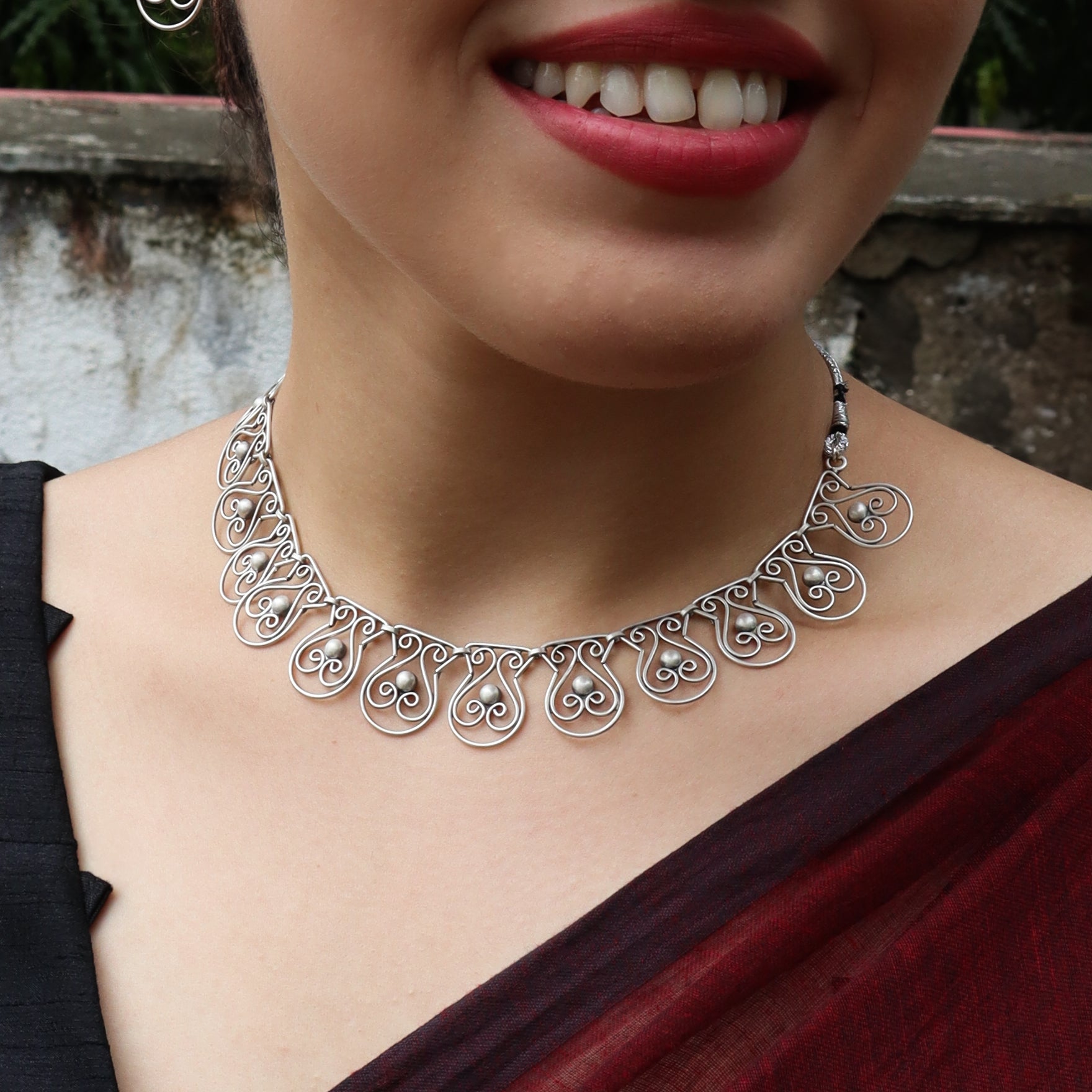Silver Ghat (घडा) Nakshi set