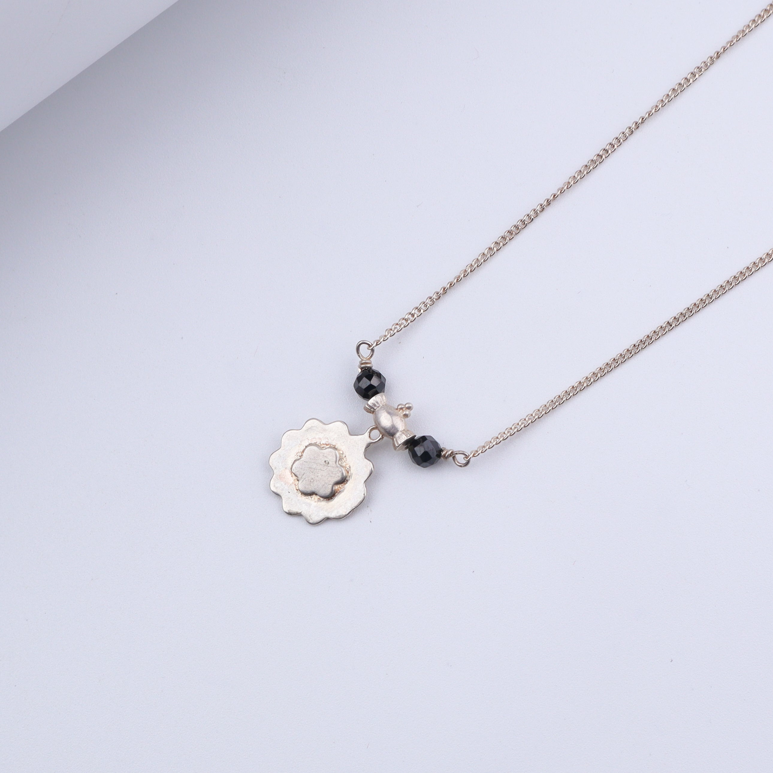 Silver Saaj motif Mangalsutra
