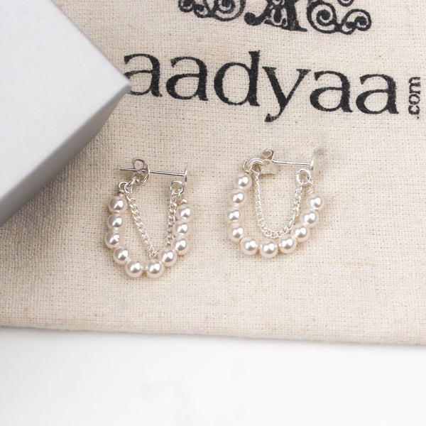 Pearl and Chain Earrings (Project Handmade)