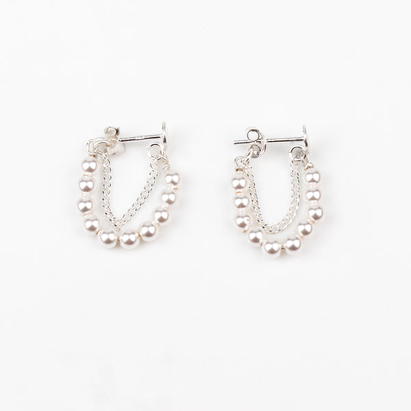 Pearl and Chain Earrings (Project Handmade)