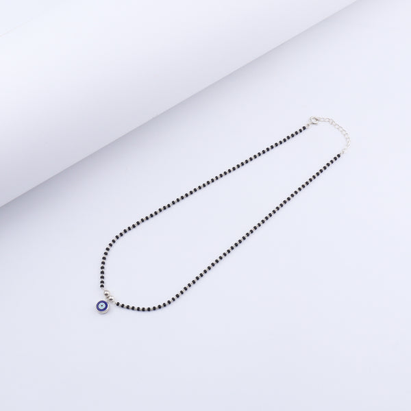 Handmade Silver Evil Eye mangalsutra