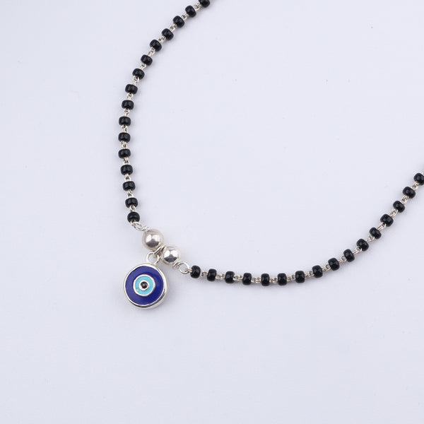 Handmade Silver Evil Eye mangalsutra