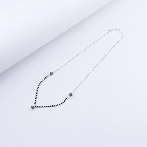 Handmade Silver Bead Mangalsutra