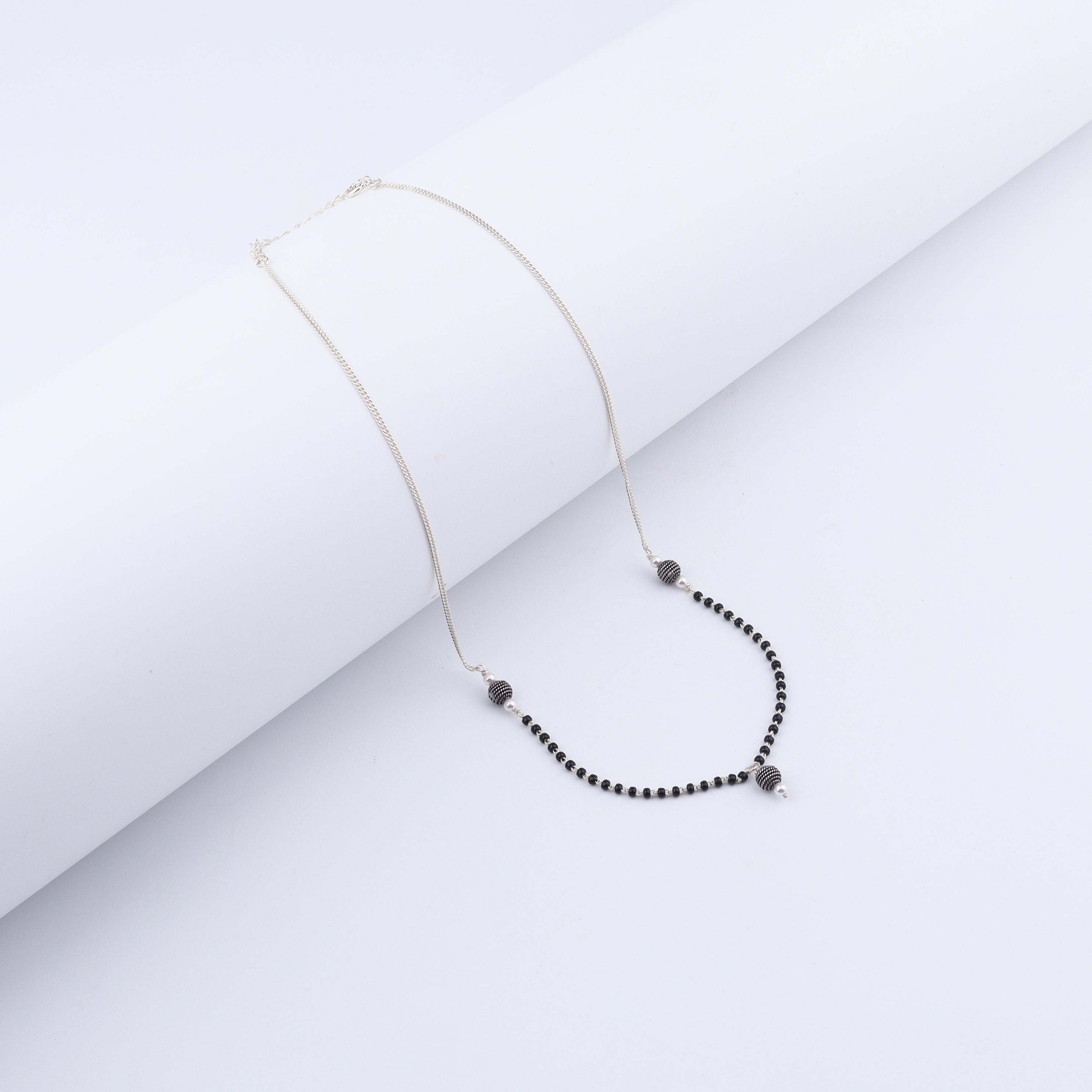 Handmade Silver Bead Mangalsutra
