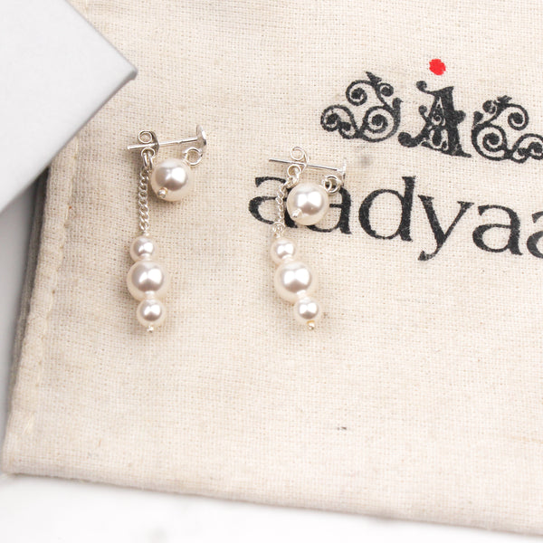Pearl Drop Earrings (Project Handmade)