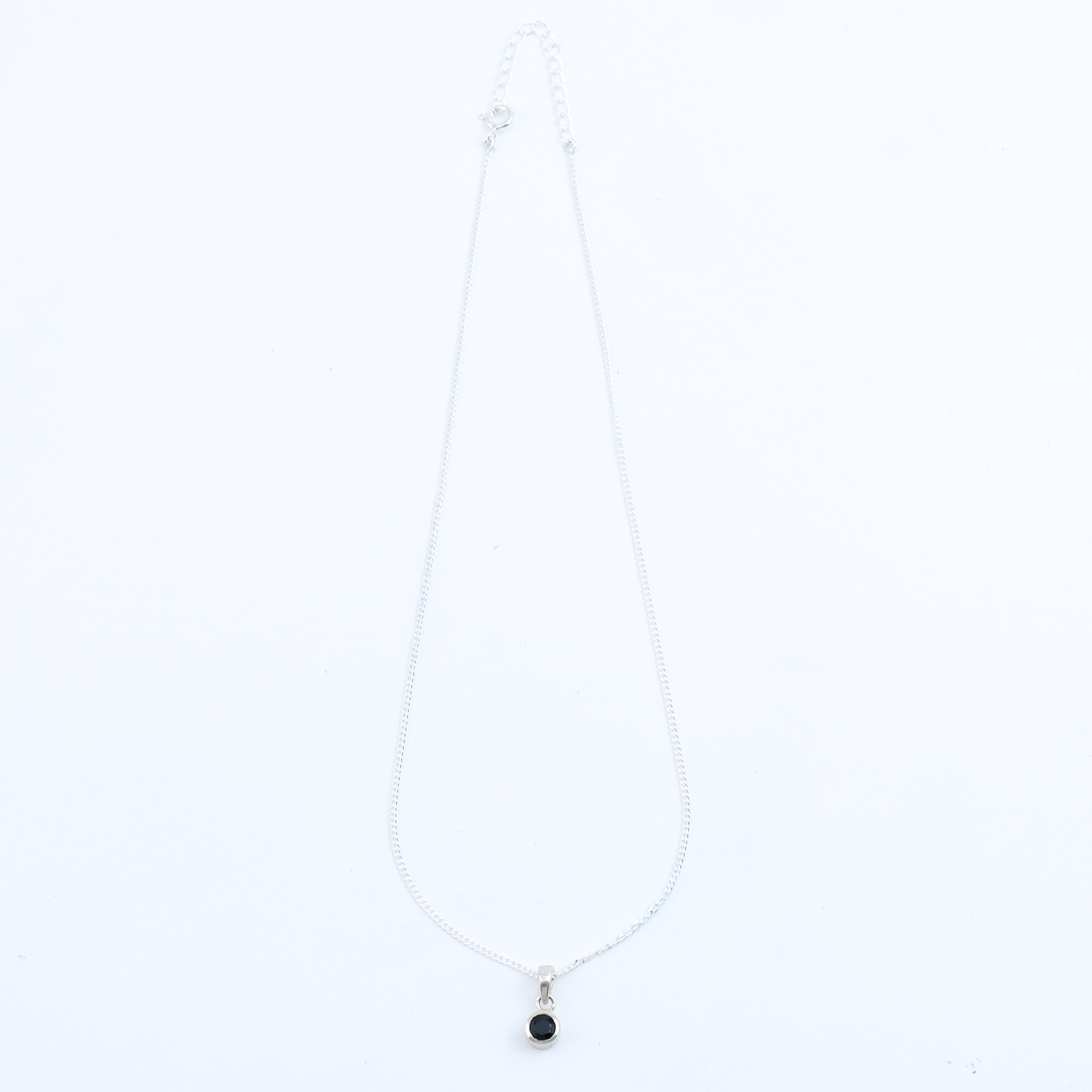 Black CZ Pendant Necklace