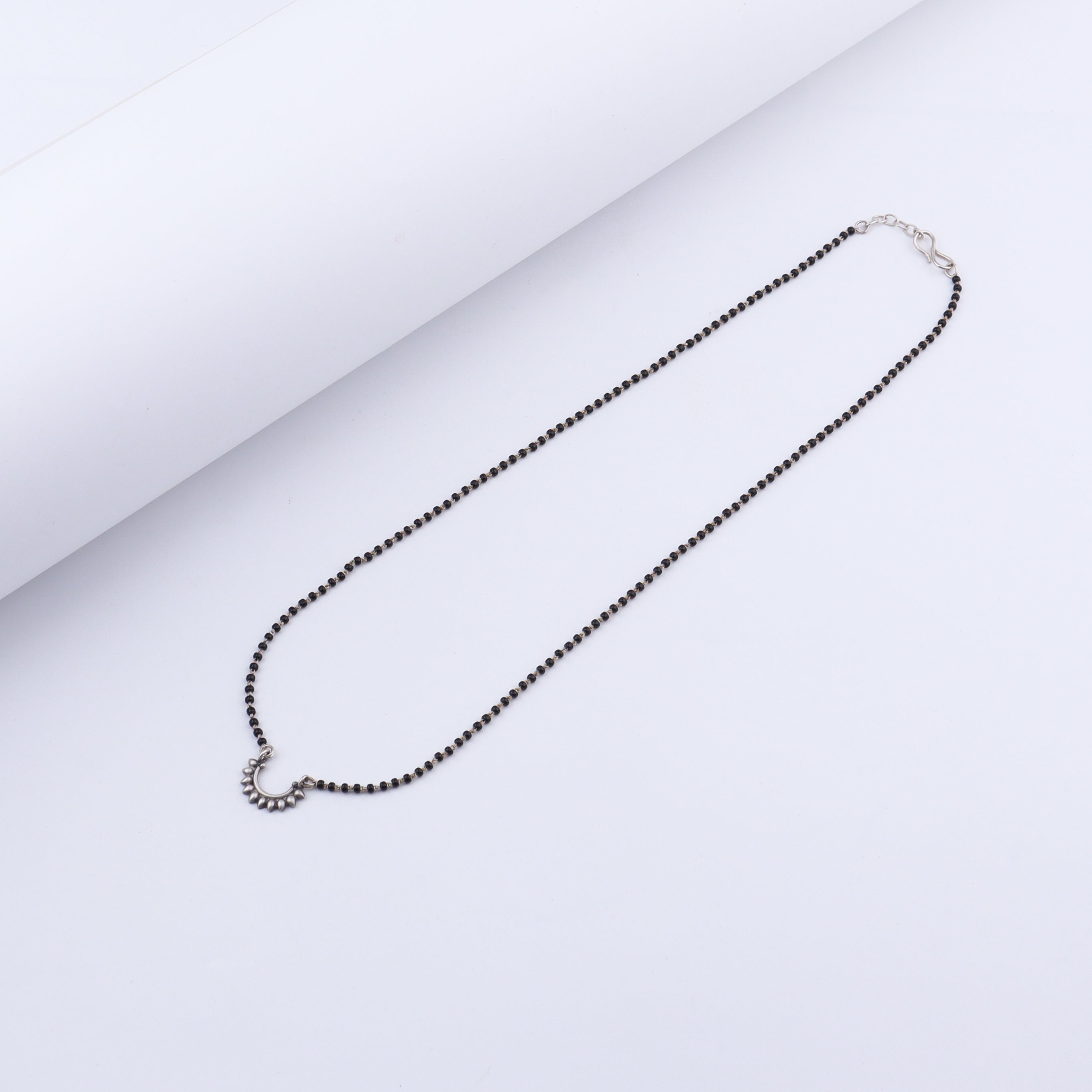 Silver Petal Mangalsutra