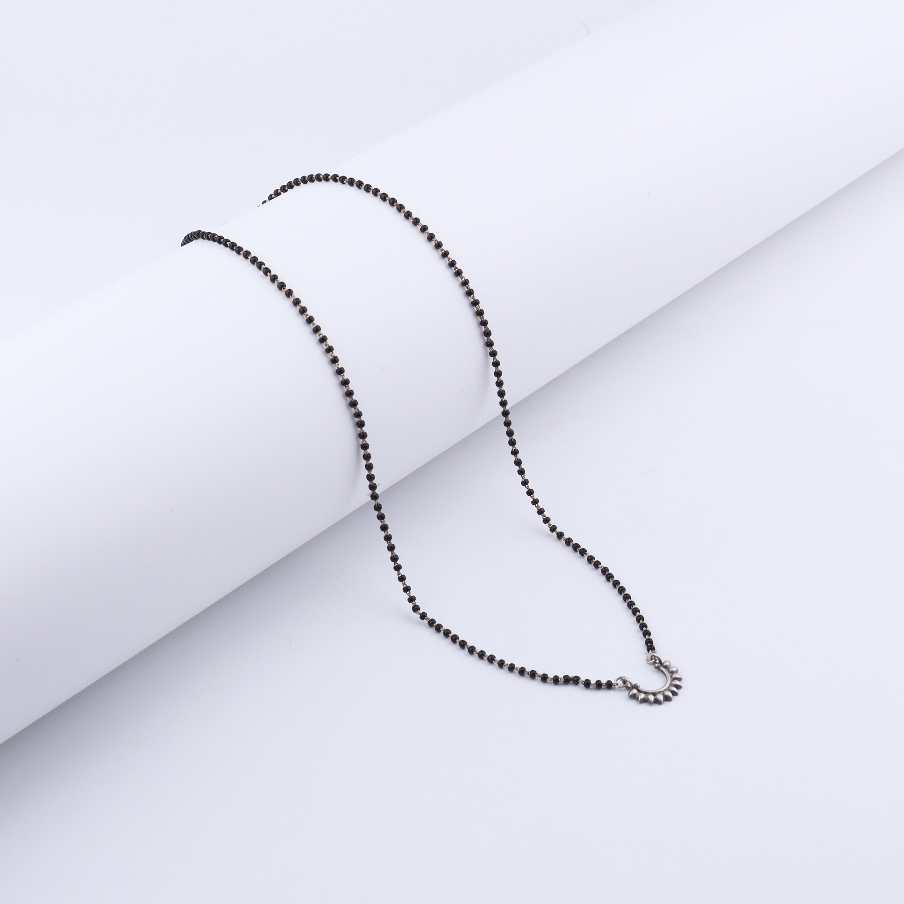 Silver Petal Mangalsutra
