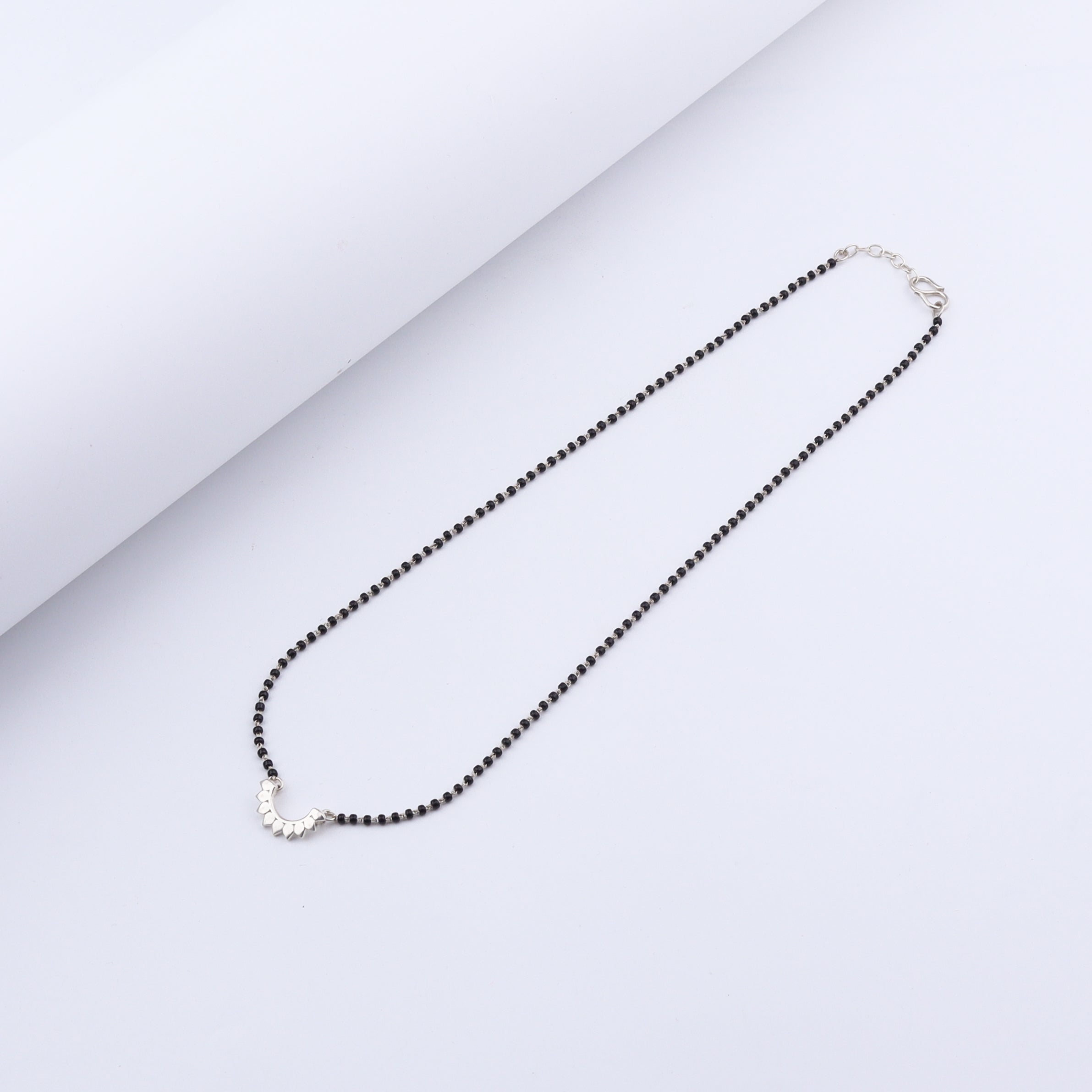 Silver Petals Mangalsutra- Small