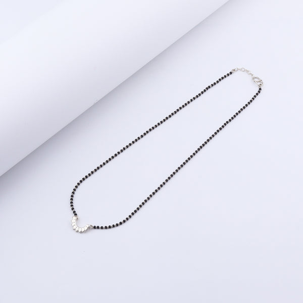 Silver Petals Mangalsutra- Small