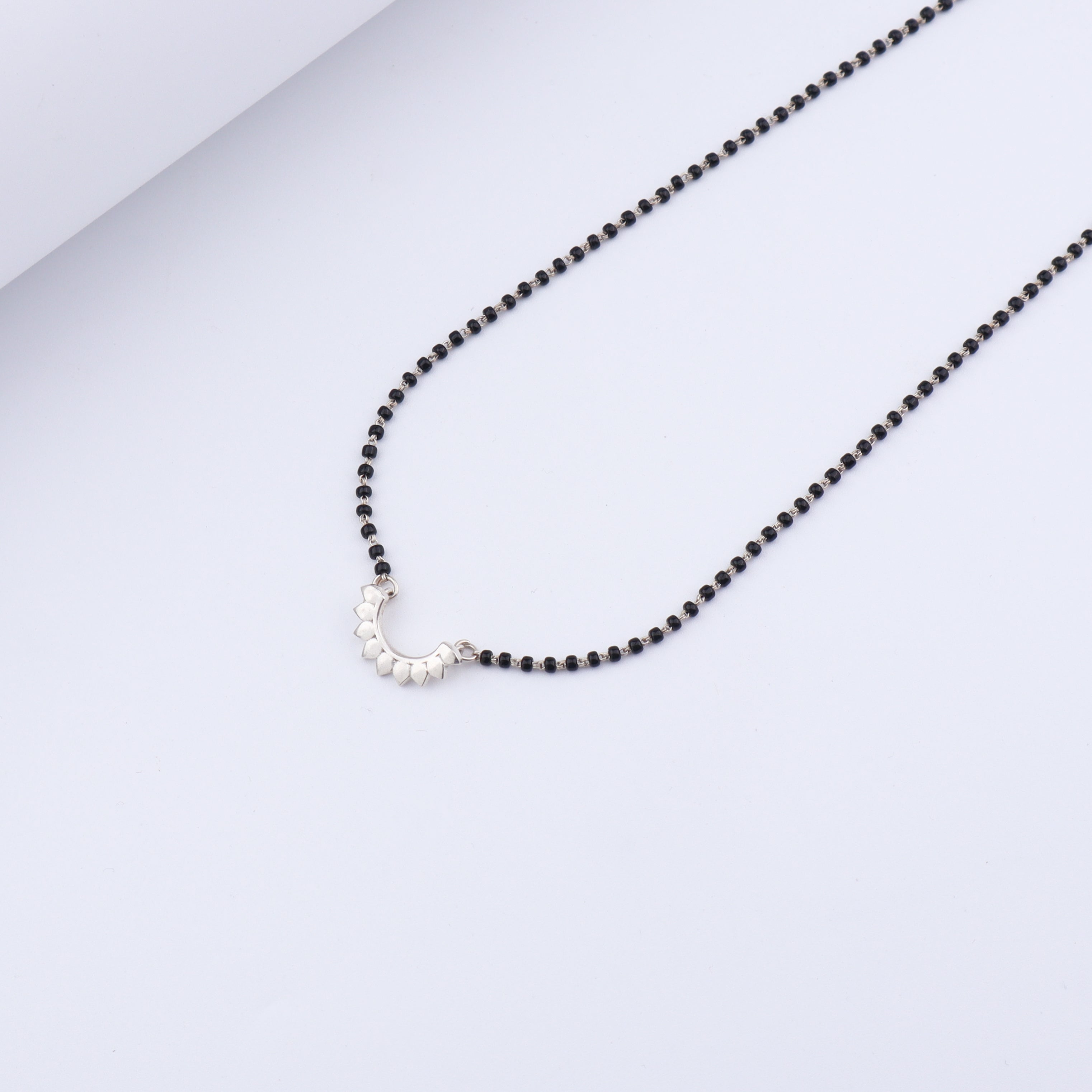 Silver Petals Mangalsutra- Small