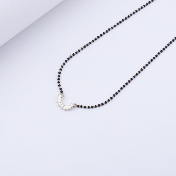 Silver Petals Mangalsutra- Small