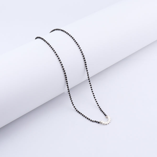 Silver Petals Mangalsutra- Small