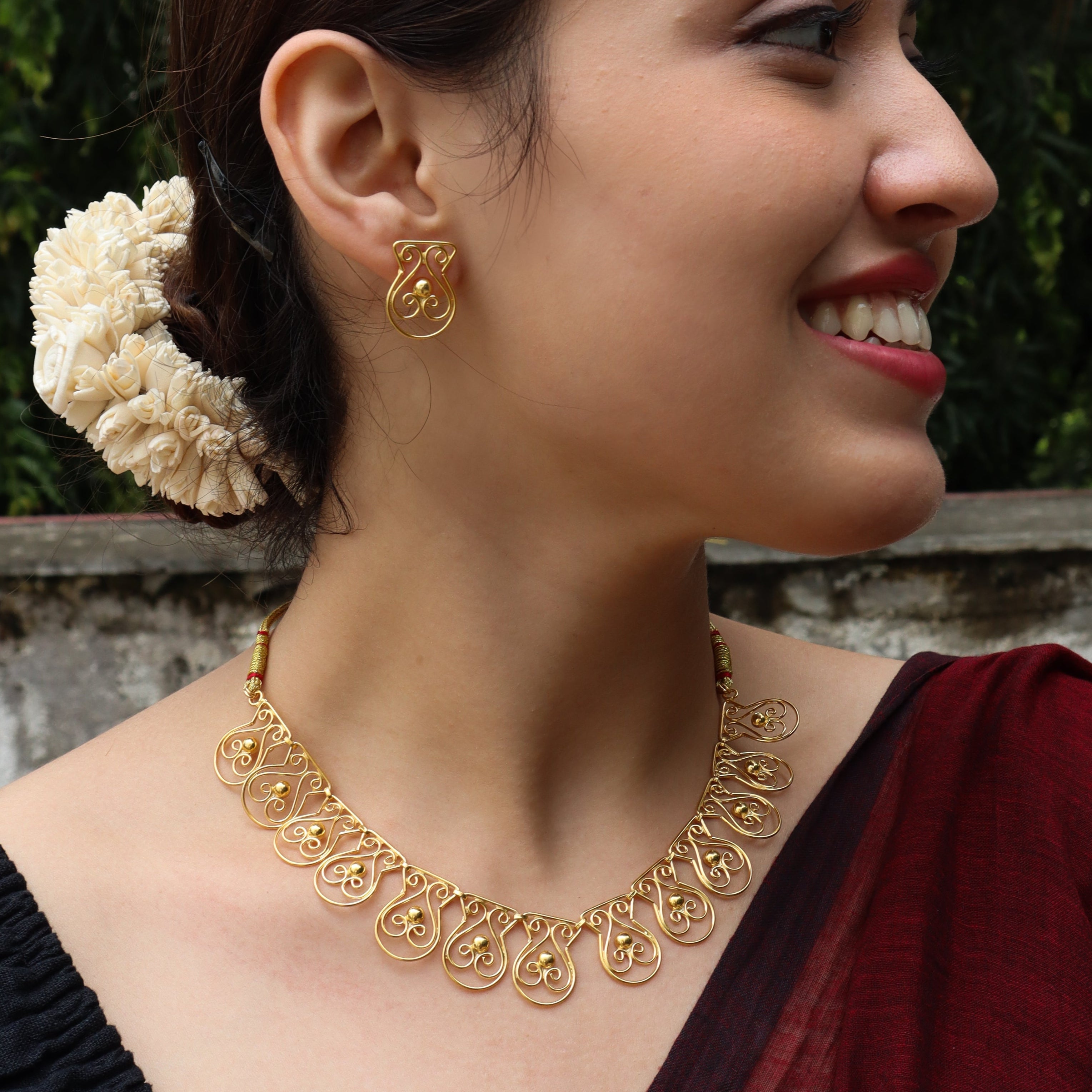 Silver Ghat (घडा) Nakshi Set | 92.5 Silver | 22K Gold Plated