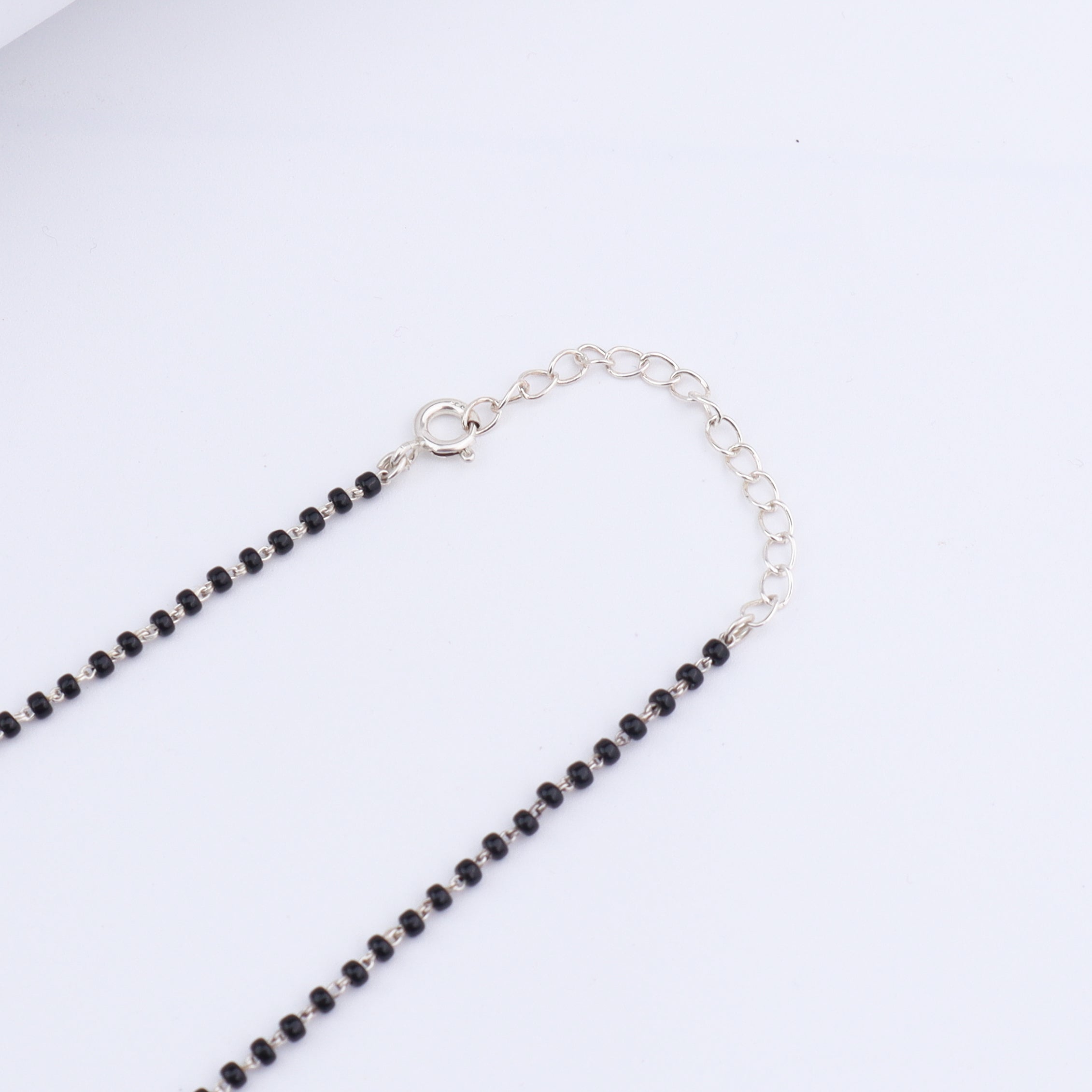 Silver Flower Mangalsutra