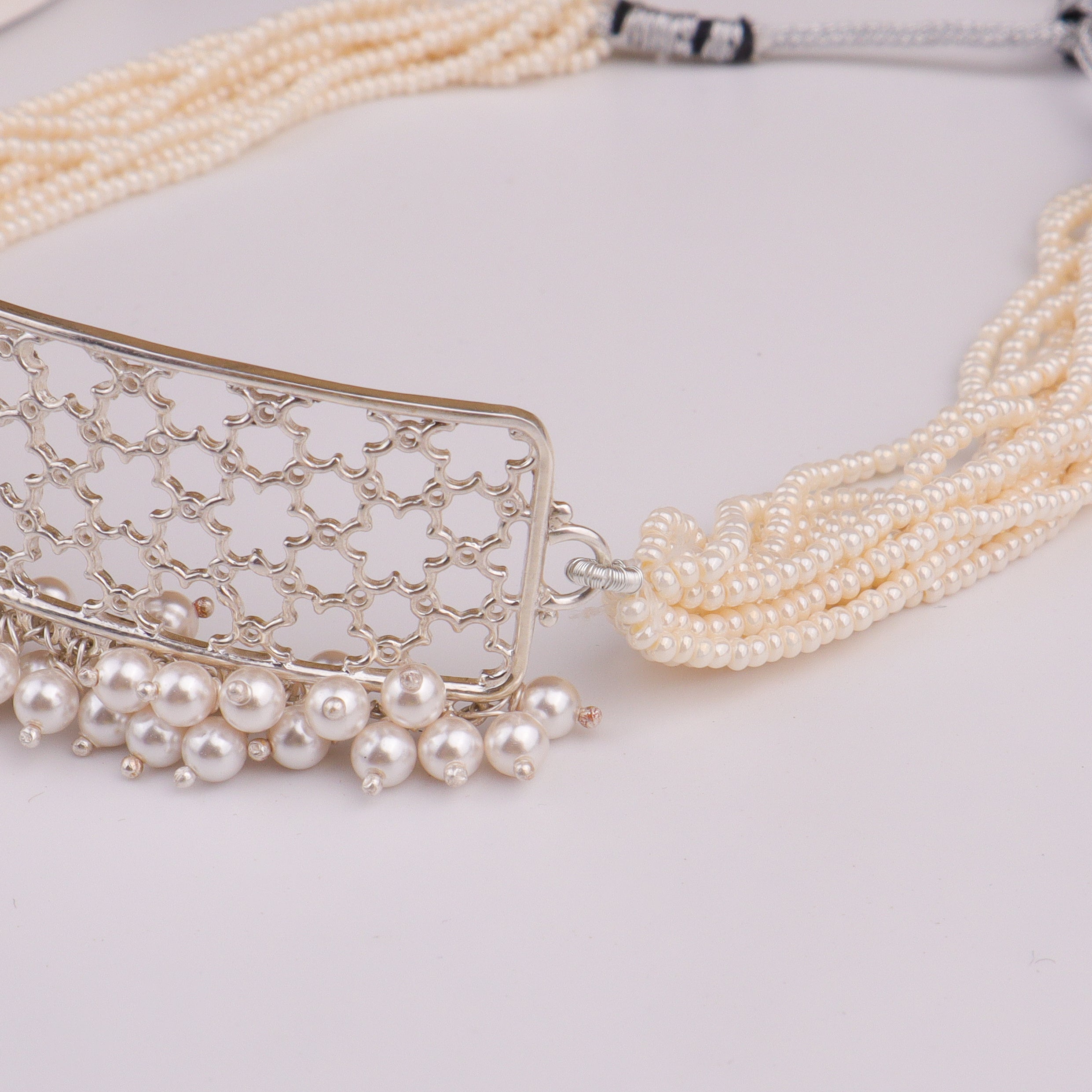 Pearl Jharoka Nakshi Choker Set