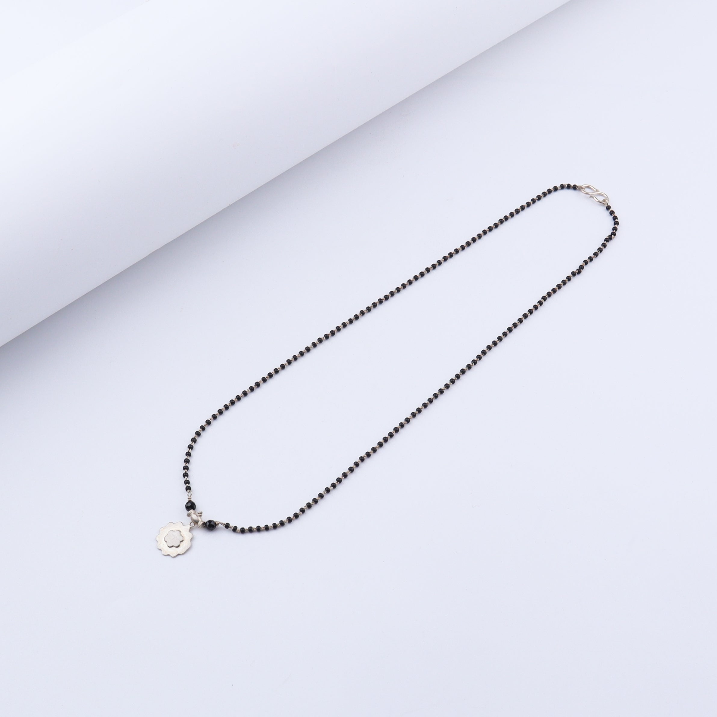 Silver Saaj motif Mangalsutra