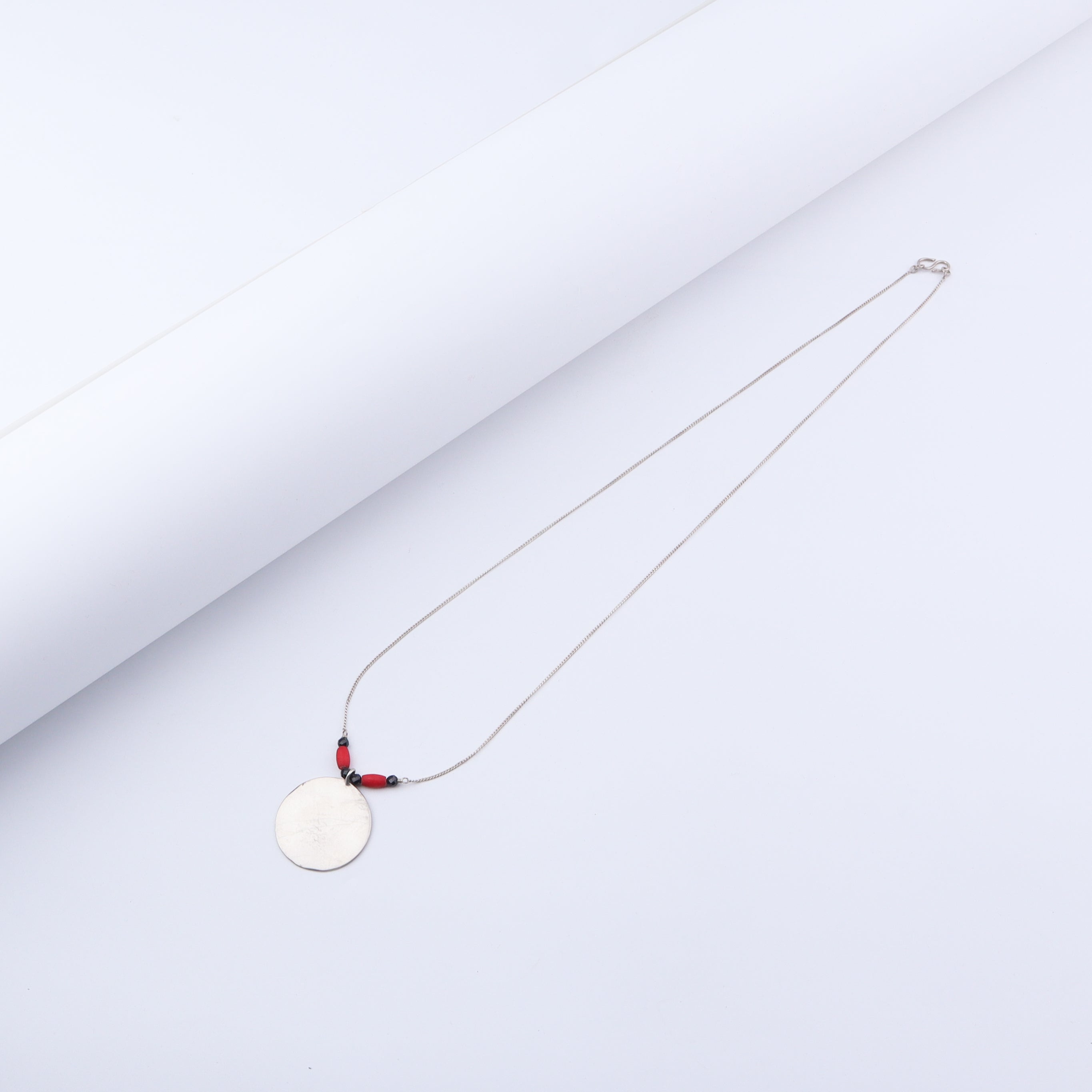 Handmade Silver Coin Mangalsutra