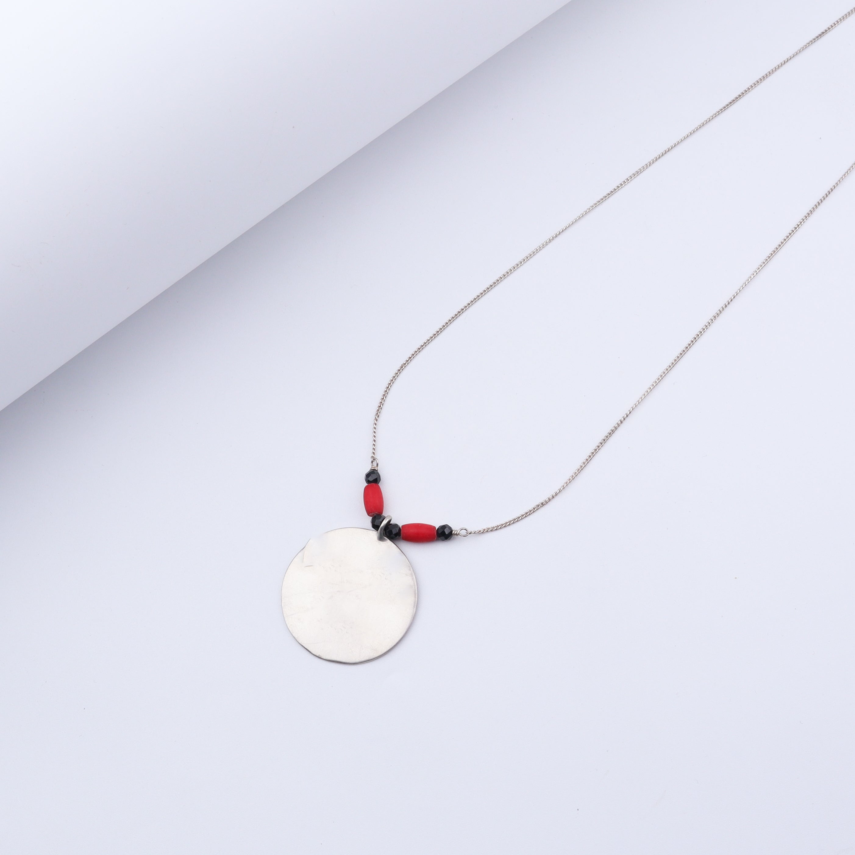 Handmade Silver Coin Mangalsutra