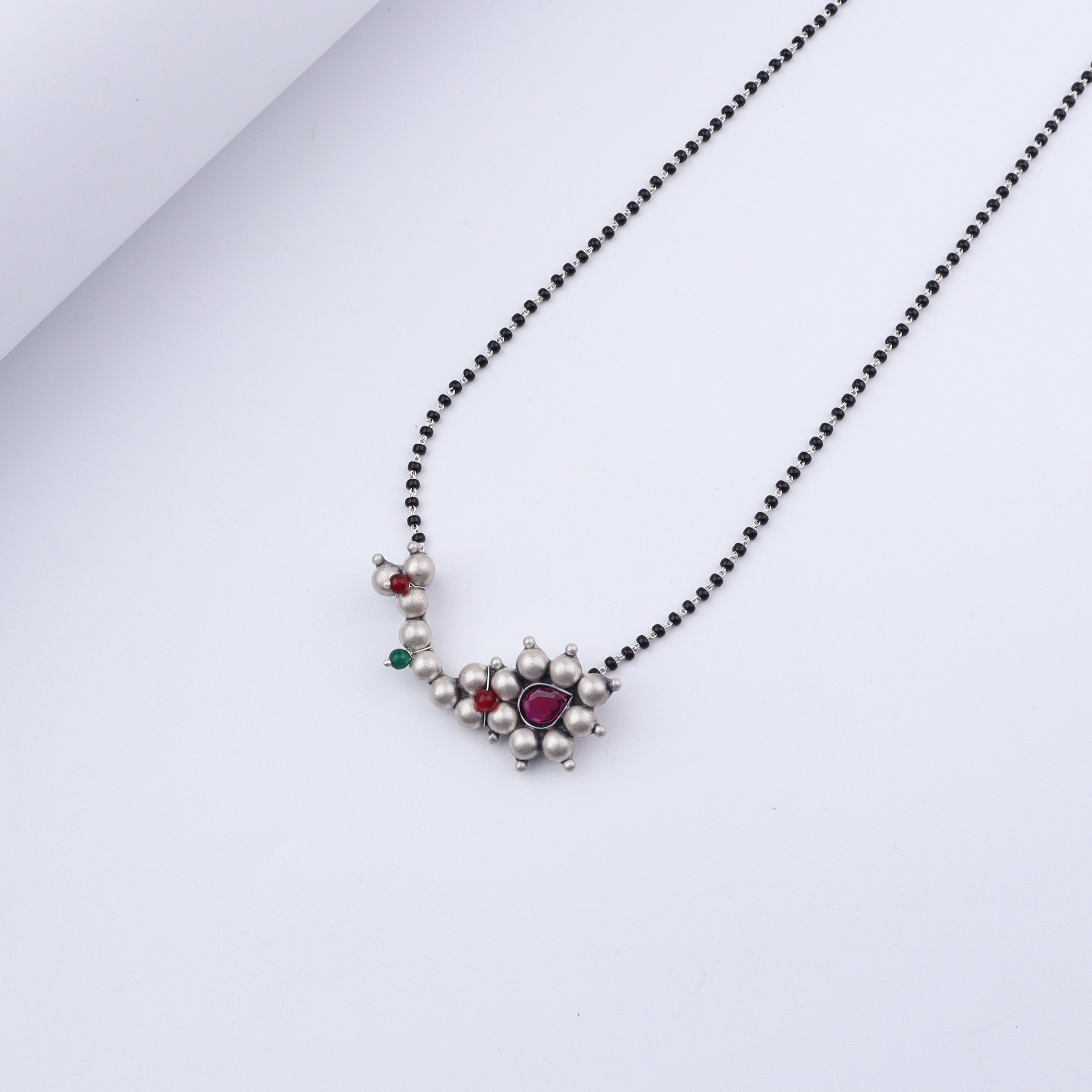 Silver Big Nath Mangalsutra